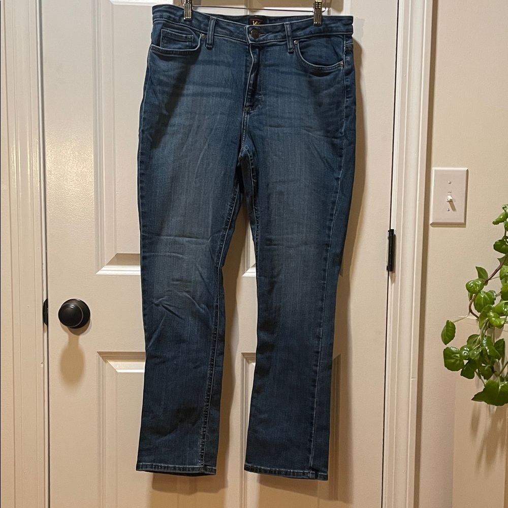 Lee Women's Straight Leg Blue Jeans